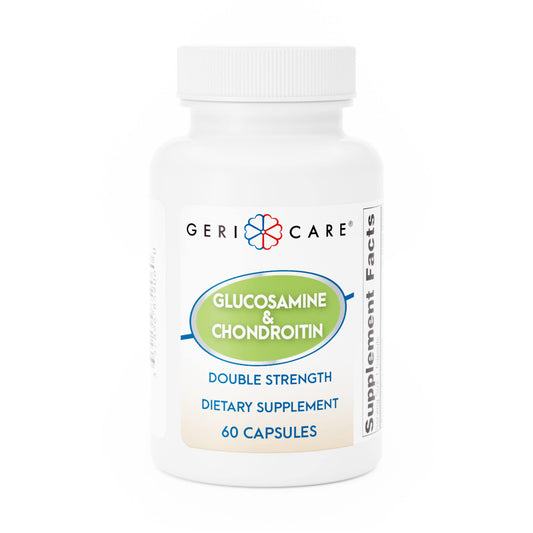 Gericare Glucosamine HCl 500 mg and Chondroitin Sulfate 400 mg capsules bottle, 60 count