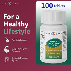 Gericare Iron package and bottle