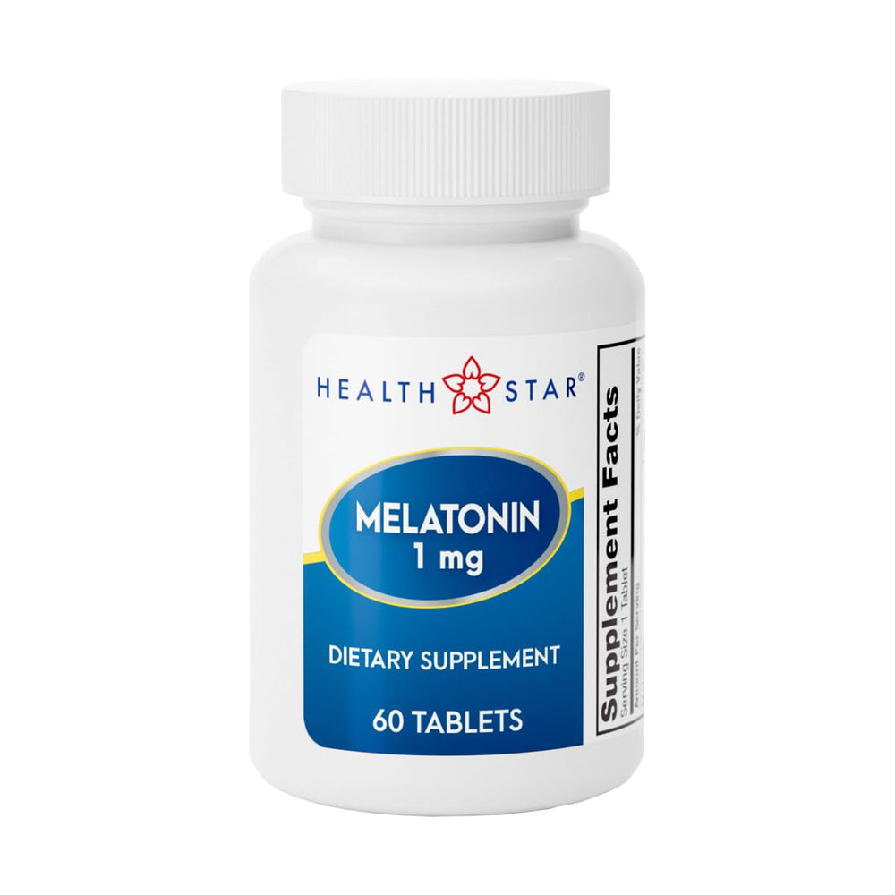 GeriCare Melatonin product image: bottle with 60 tablets (main image)