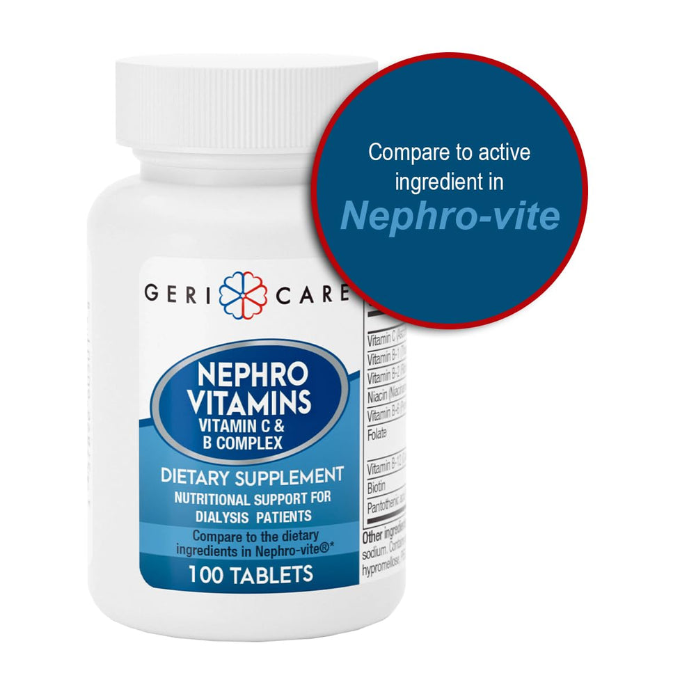 Pack of 2 bottles of GeriCare Nephro Vitamin C & B Complex