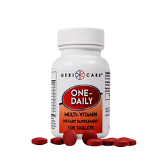 GeriCare One-Daily multi-vitamin bottle front view