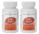GeriCare One-Daily Multivitamin bottle on white background