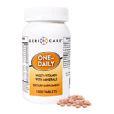 GeriCare One-Daily multivitamins bottle front view with label visible