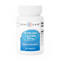 Gericare Oyster Shell Calcium 500 mg bottle