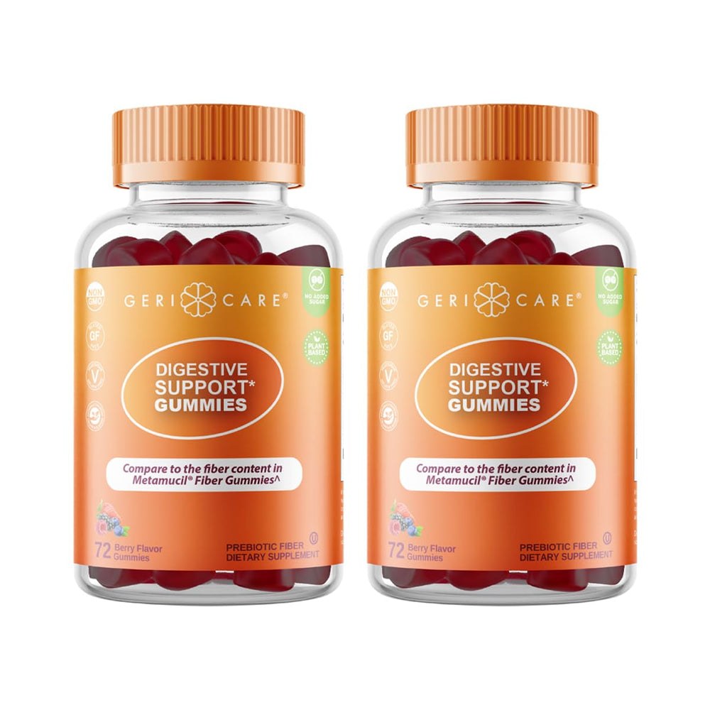 GeriCare Prebiotic Digestive Support Gummies Berry Flavor bottle front