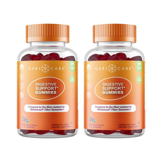 GeriCare Prebiotic Digestive Support Gummies Berry Flavor bottle front