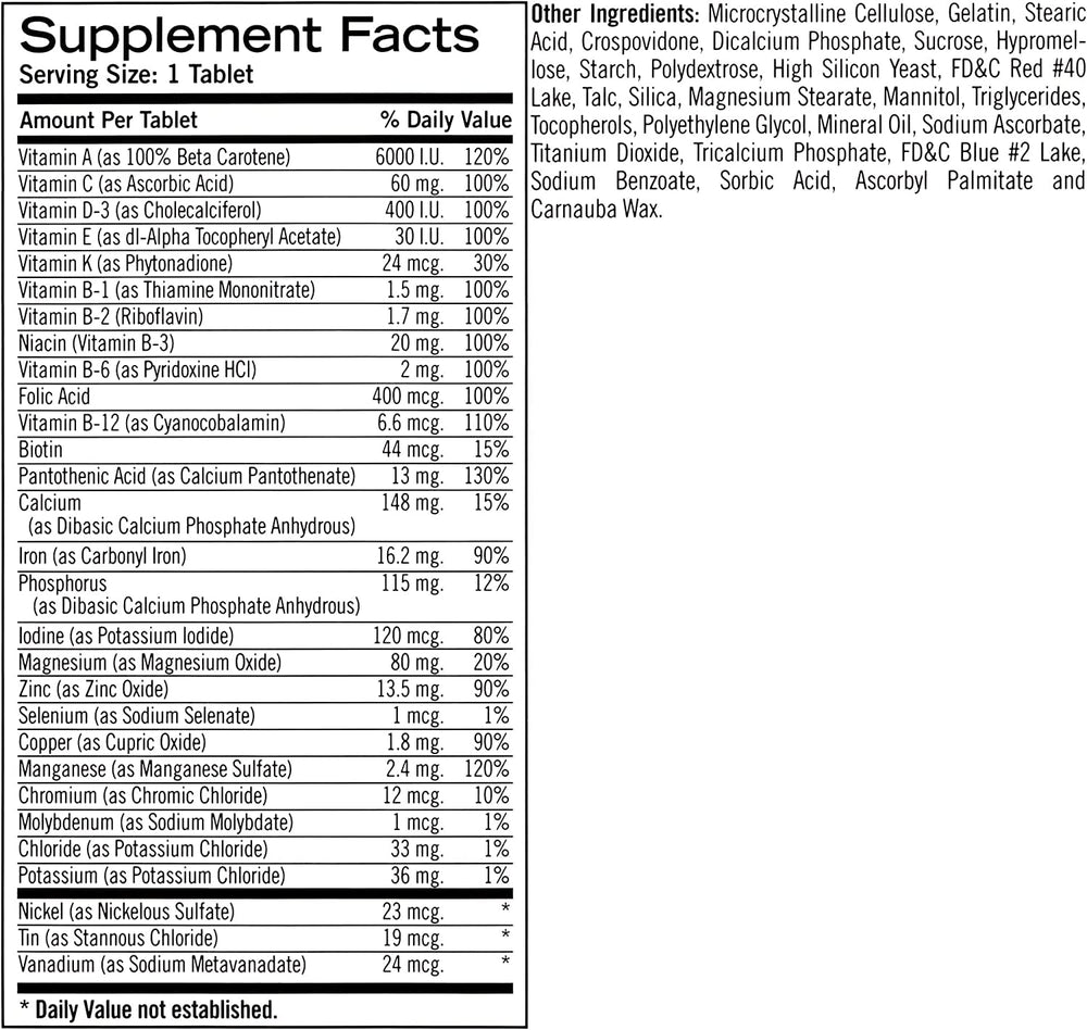 Bulk packaging for 3 x 100-count Geritol Complete bottles