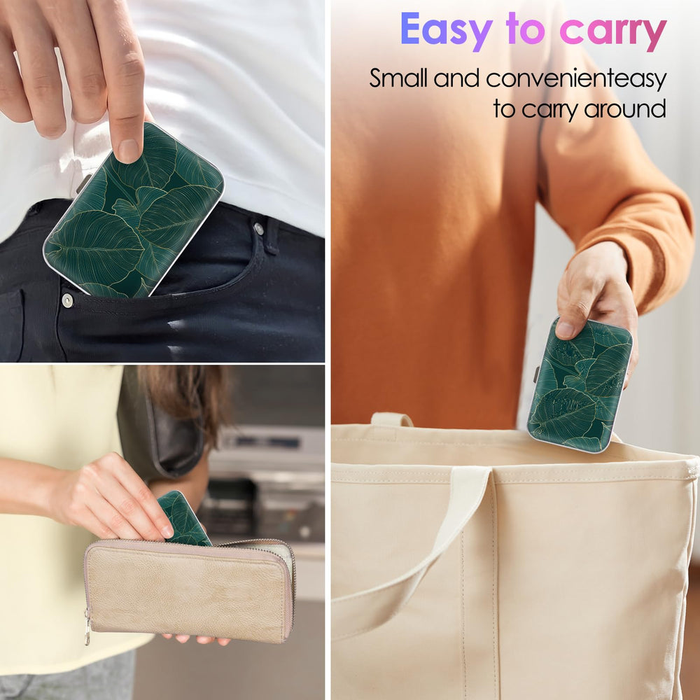 Built-in mirror on Gerkia floss case for on-the-go use