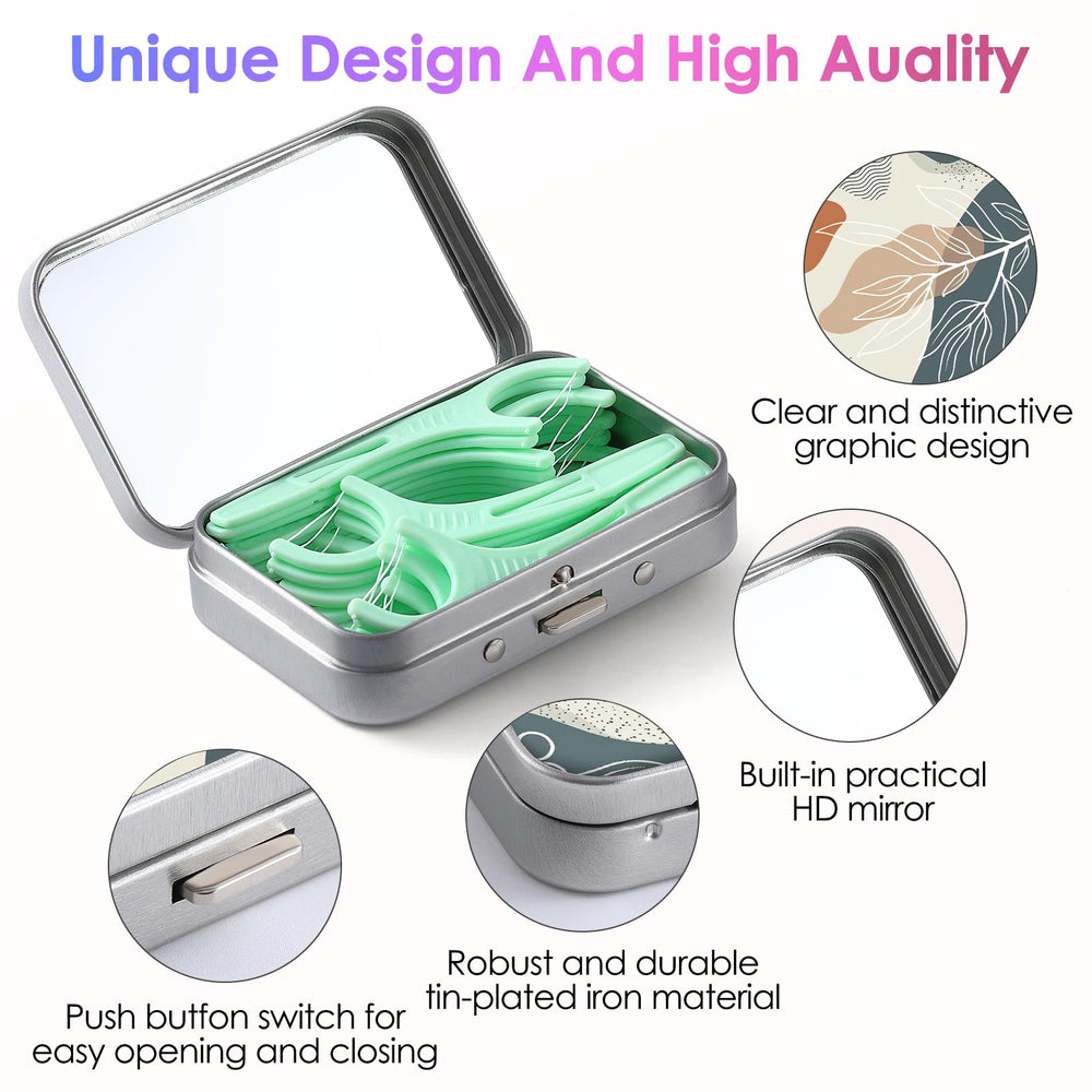Built-in HD mirror inside the case lid for on-the-go checkups