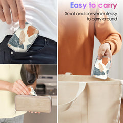 Travel-ready floss case tucked into a purse or pocket
