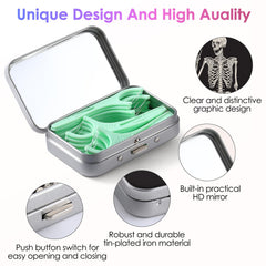 Gerkia Dental Floss Portable Case inspirational quotes pattern