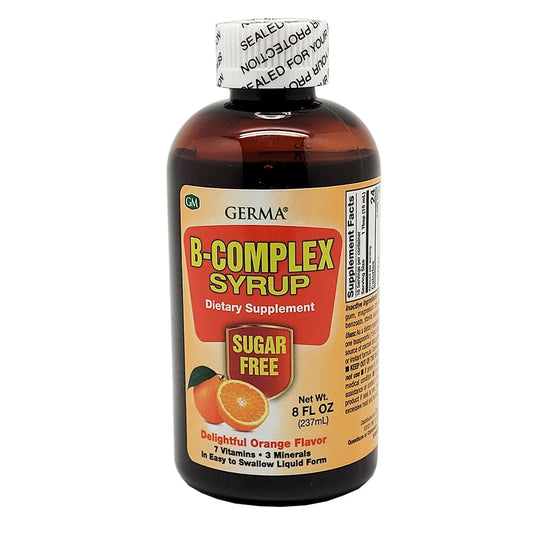 Germa B-Complex Syrup bottle orange flavor 8 oz