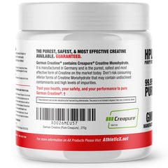 German Creatine micronized powder dissolves quickly in water