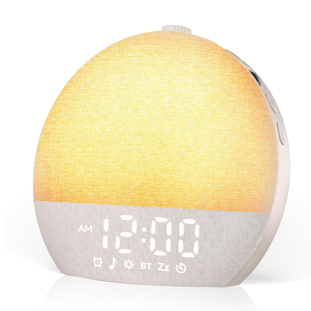 Geuuap Sunrise Alarm Clock front view with gentle wake-up light