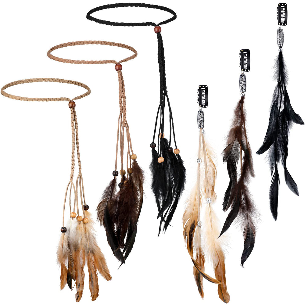 Geyoga feather headband in classic color for boho events