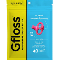 Gfloss Hands-Free Dental Floss 40-count packaging