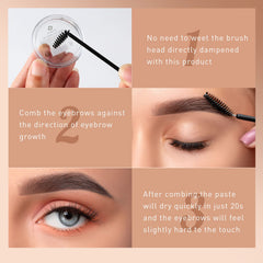G G Colors waterproof brow gel provides all-day hold without flaking.