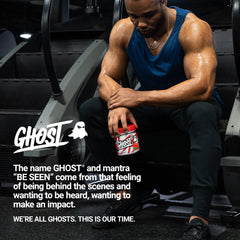 GHOST Burn tub displayed on shelf ready for everyday energy