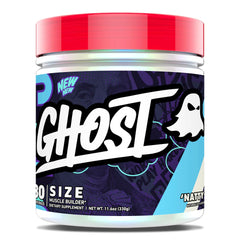 Ghost Size V3 bottle front—unflavored formula for clean gains.