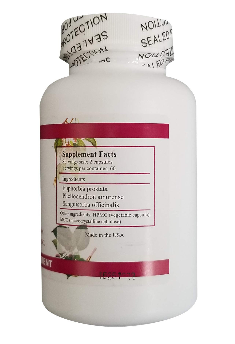 Close-up of GI Chi 120 Capsules label
