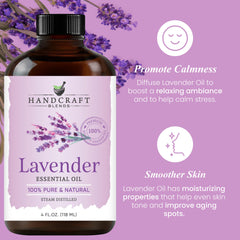 Beautiful gift box included with Handcraft Blends lavender oil gift set