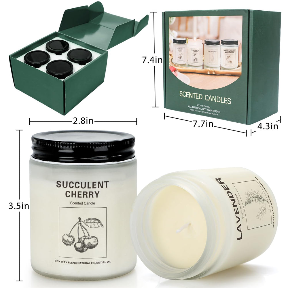 Gift box packaging for the soy wax candle set
