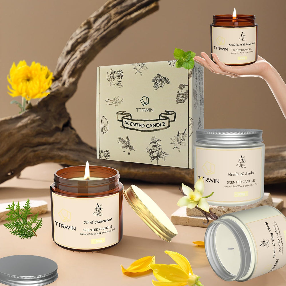 Gift box packaging for the scented candle set