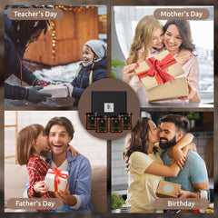 Gift box presentation for the candle set