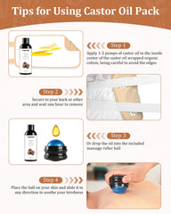 Family-friendly gift-ready castor oil wrap set