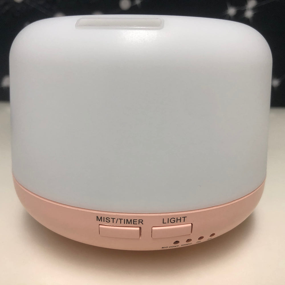Gift-ready pink essential oil diffuser packaging