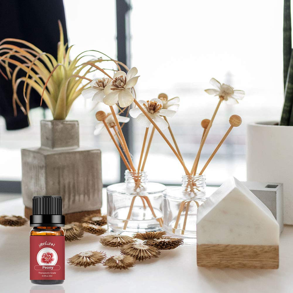 Gift-ready packaging for Yethious Peony essential oil 10ml