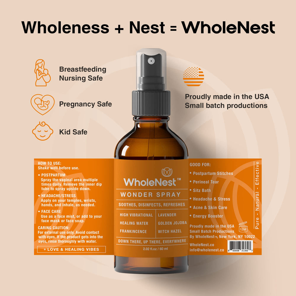 Gift-ready postpartum care kit with Wonder Spray
