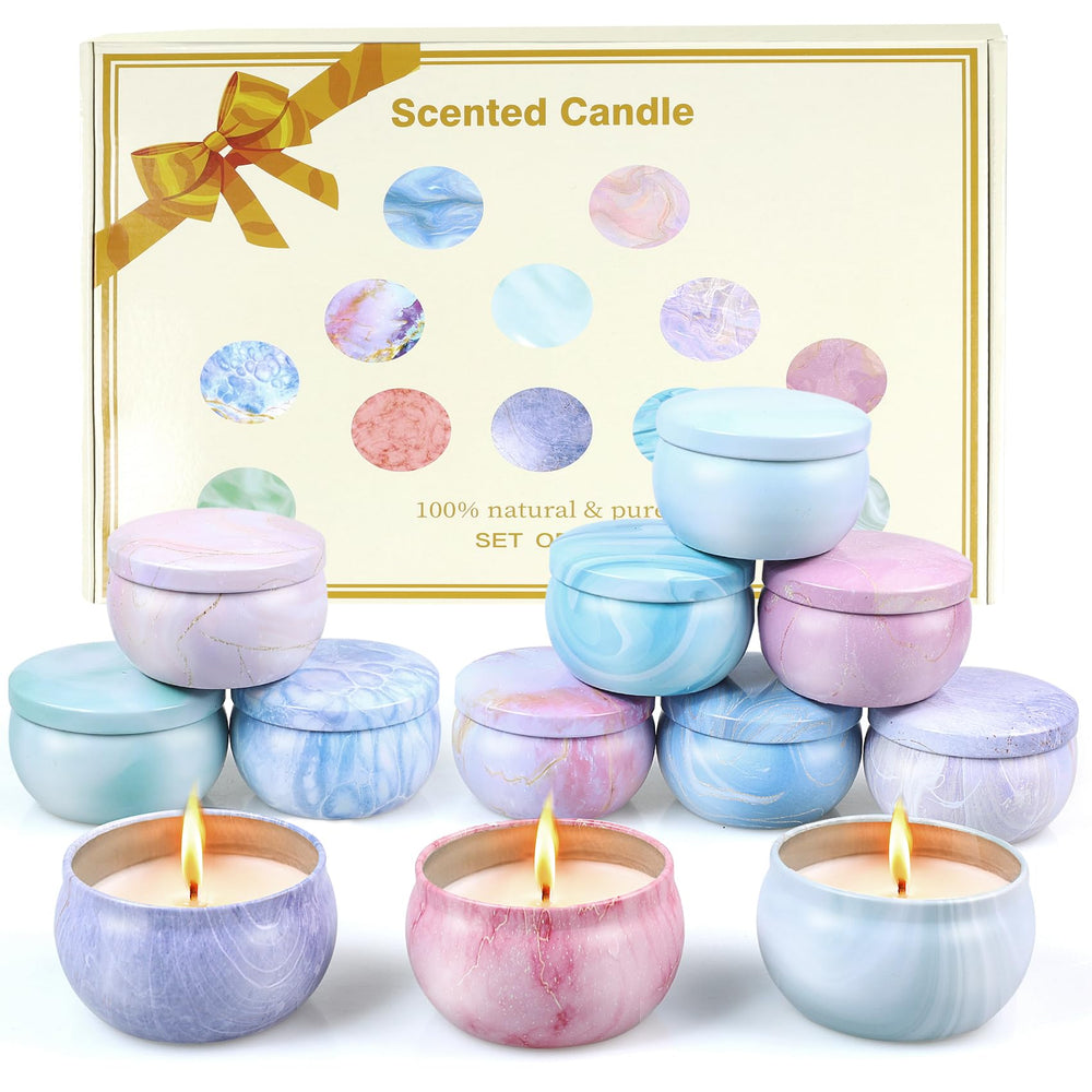 12-pack scented candles gift set in 2.5oz jars