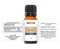 Ginger essential oil used in a diffuser setup