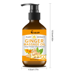 Relaxing spa setting featuring Ginger Massage Oil