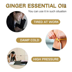 Ginger oil massage bottle ready for use