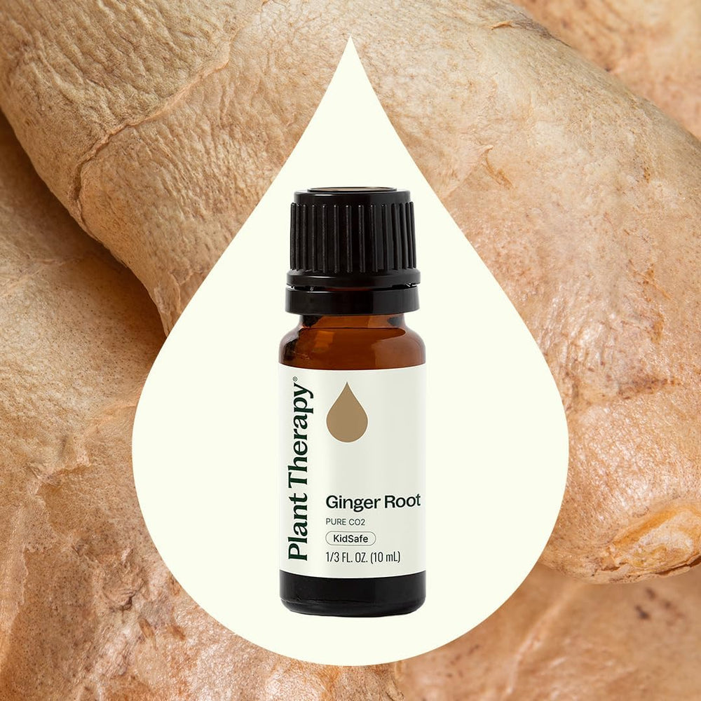 Ginger Root CO2 essential oil label