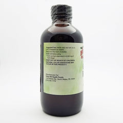 Ingredients and label of Ginger Rescue Syrup by Holly Hill Health Foods