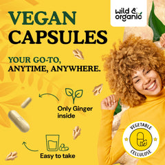 Two easy-to-swallow ginger root capsules