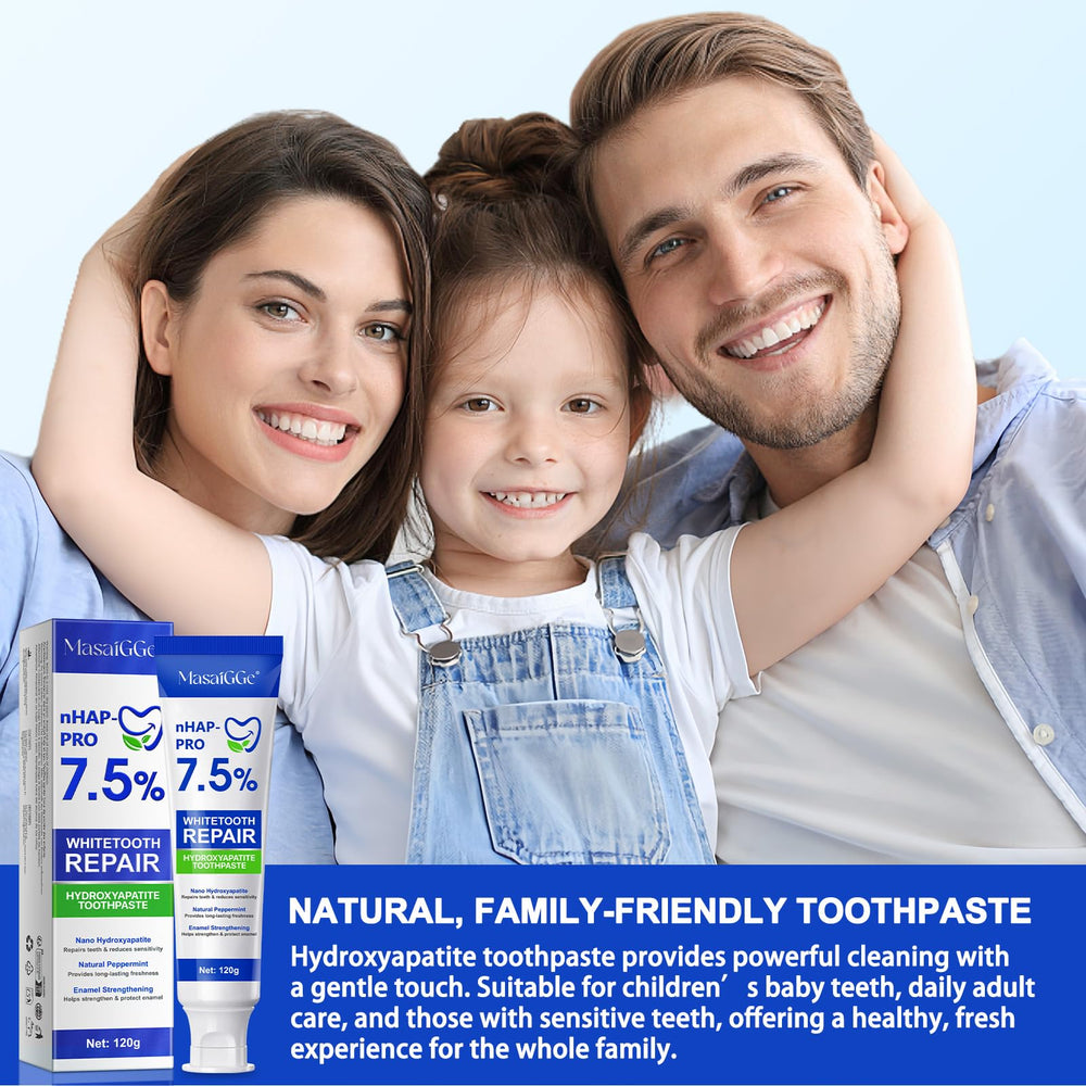 Gum health and gingivitis care with hydroxyapatite toothpaste