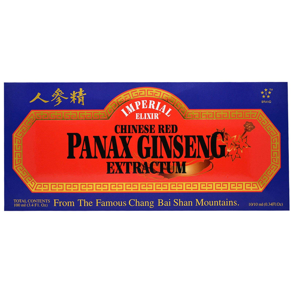 Imperial Elixir Chinese Red Panax Ginseng Extractum – 10 x 10 ml vials