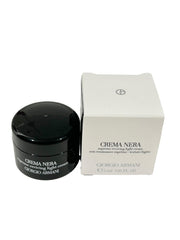 Giorgio Armani Supreme Reviving Light Cream label closeup highlights premium packaging.