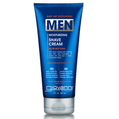 Giovanni Cream Shave Cedarwood packaging highlights premium design for easy handling