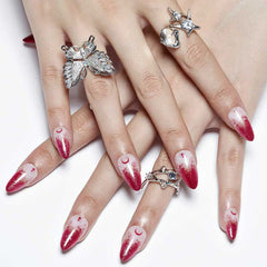 GLAMERMAID reusable glue-on nails for Halloween and holiday looks.