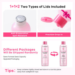 Glamonade home salon setup visual for easy polish removal.