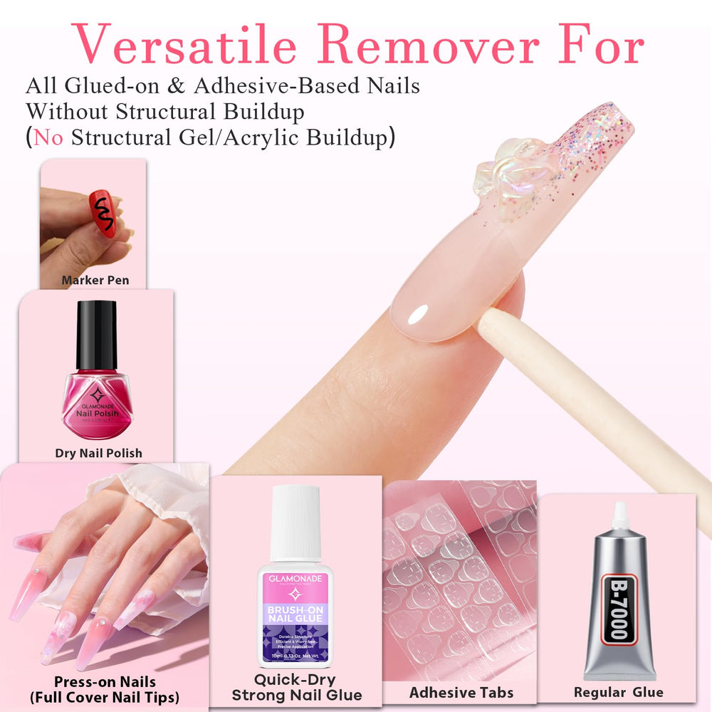 Glamonade odorless formula offers hassle-free removal with no strong fumes.