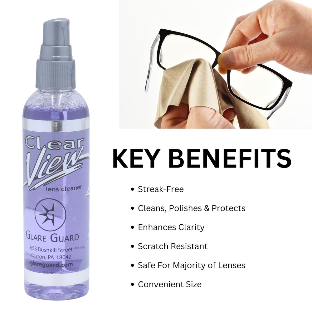 Anti-streak cleansing spray in action