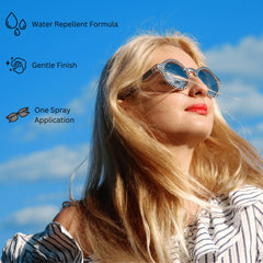 Anti-static lens cleaner effect on lenses