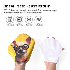 Soft lint-free cleaning cloth for glasses, camera lenses, and screens