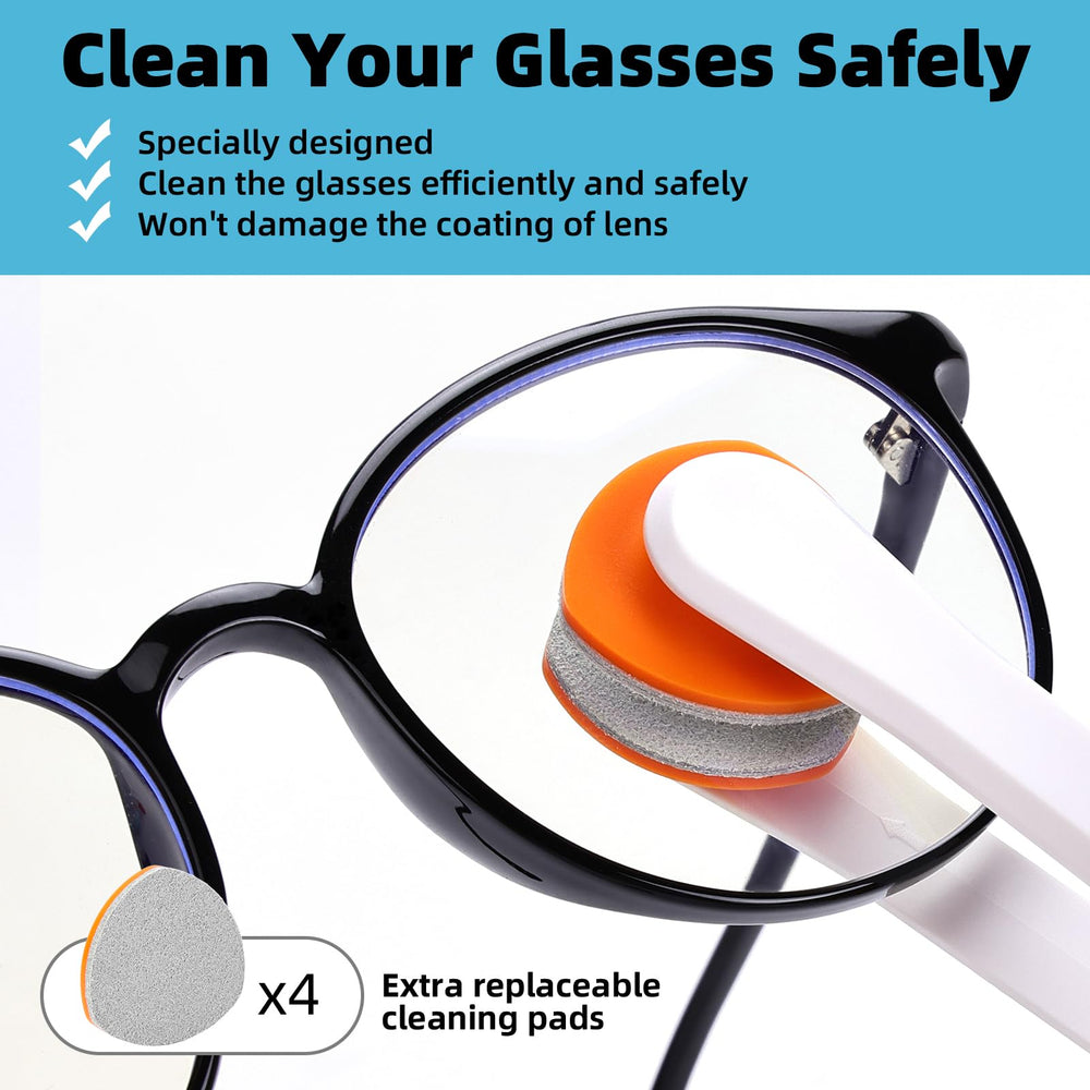 Portable case for glasses cleaner kit